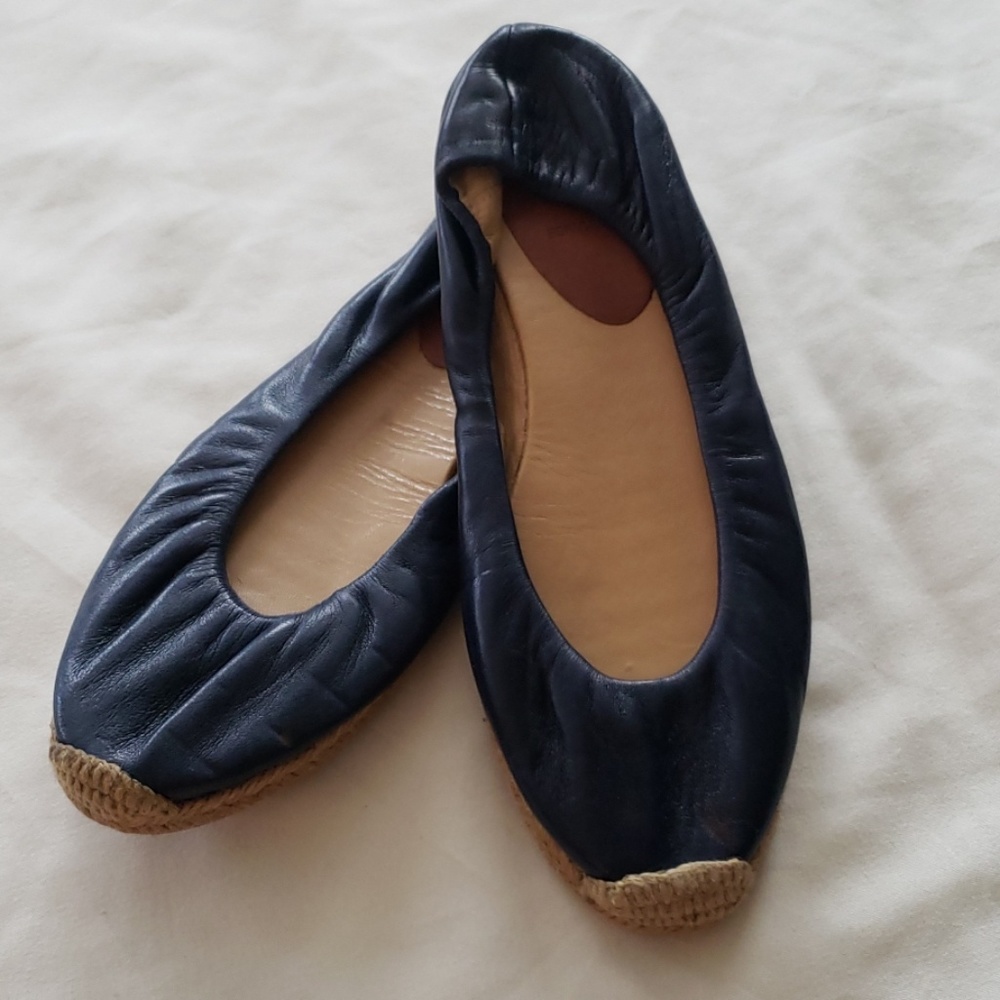 Christian Louboutin Navy Espadrille Flat UK36/US5